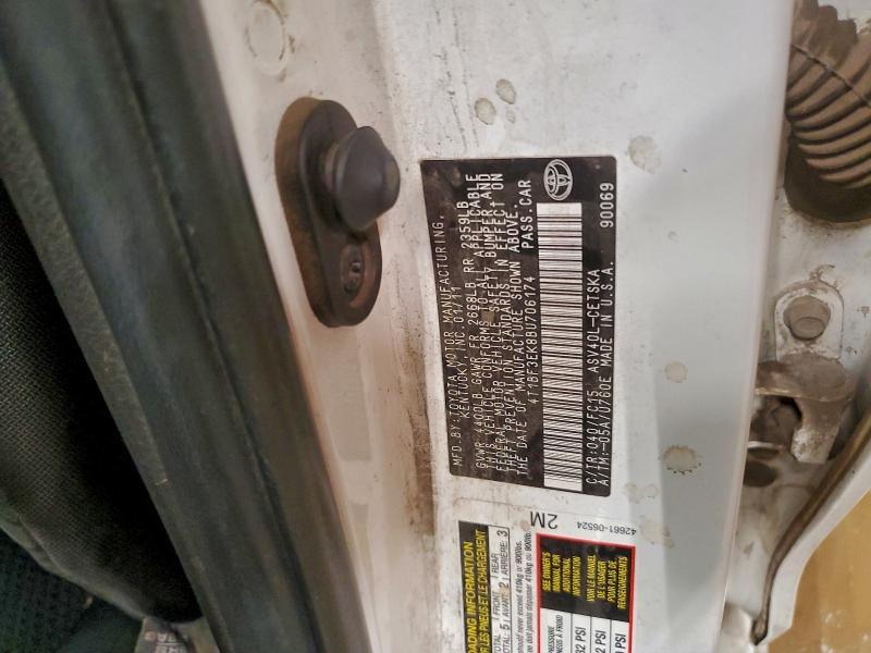 2011 Toyota Camry მანქანა იყიდება აუქციონზე, vin: 4T1BF3EK8BU706174, აუქციონის ნომერი: 96832135