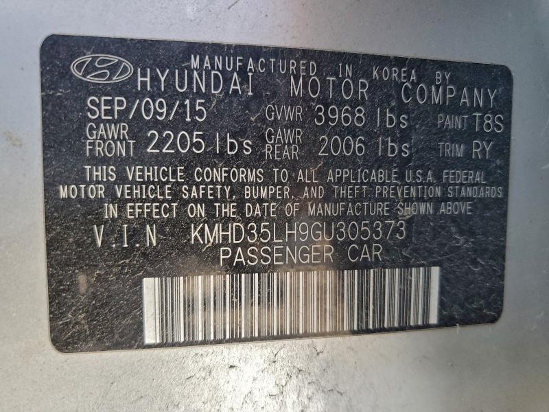 Продаж на аукціоні авто 2016 Hyundai Elantra Gt, vin: KMHD35LH9GU305373, номер лоту: 97386915