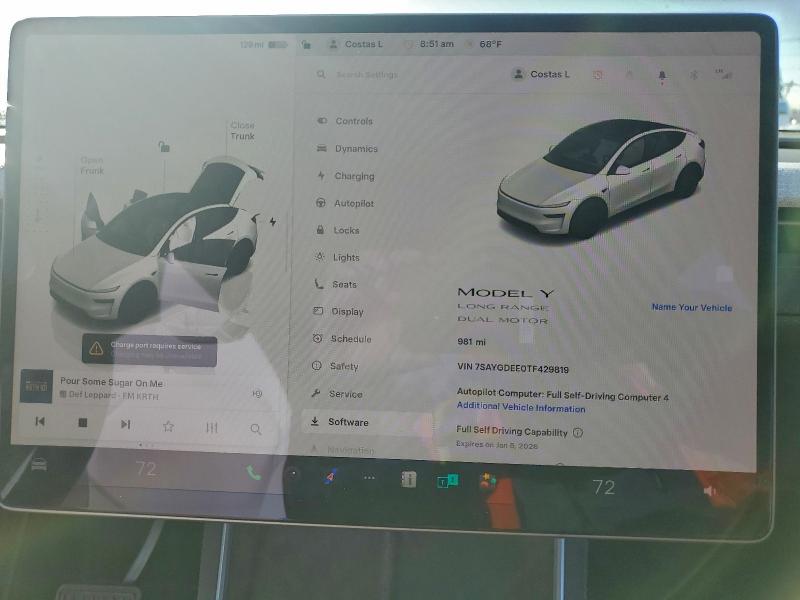 Aukcja sprzedaży 2026 Tesla Model Y, vin: 7SAYGDEE0TF429819, numer aukcji: 94989945