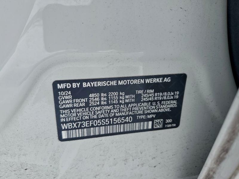 Продаж на аукціоні авто 2025 Bmw X1 Xdrive2, vin: WBX73EF05S5156540, номер лоту: 94668645