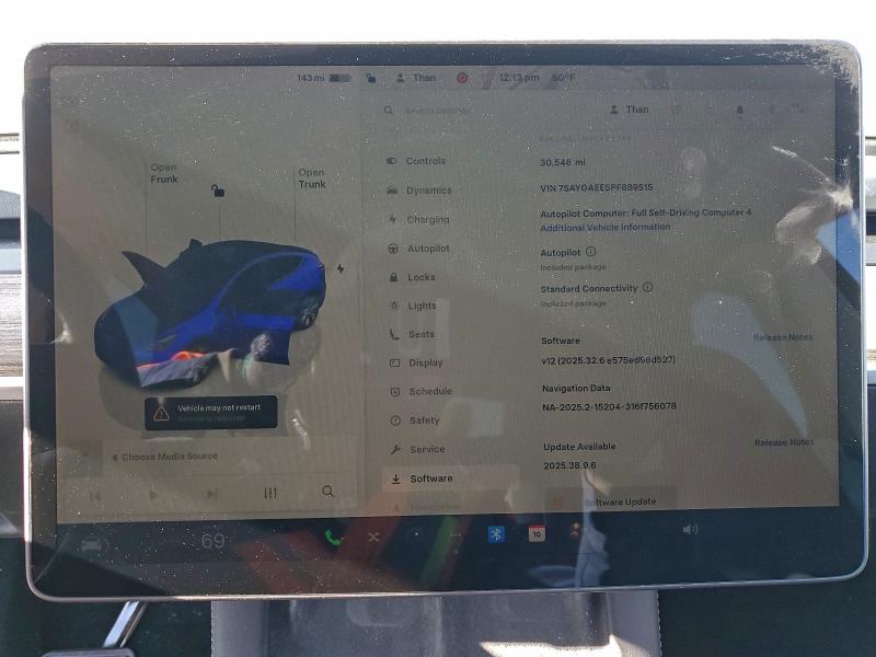 2023 Tesla Model Y მანქანა იყიდება აუქციონზე, vin: 7SAYGAEE5PF889515, აუქციონის ნომერი: 96005775