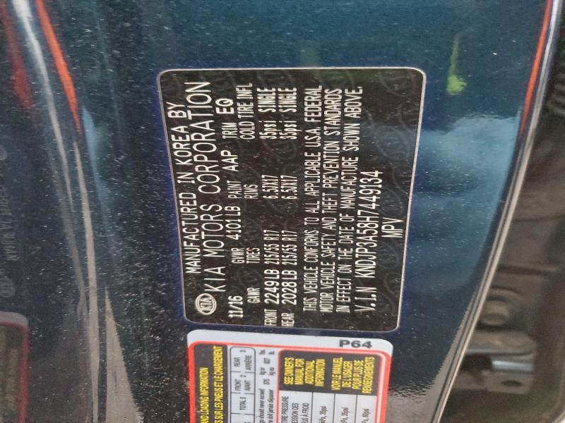 Aukcja sprzedaży 2017 Kia Soul, vin: KNDJP3A58H7449134, numer aukcji: 95402445