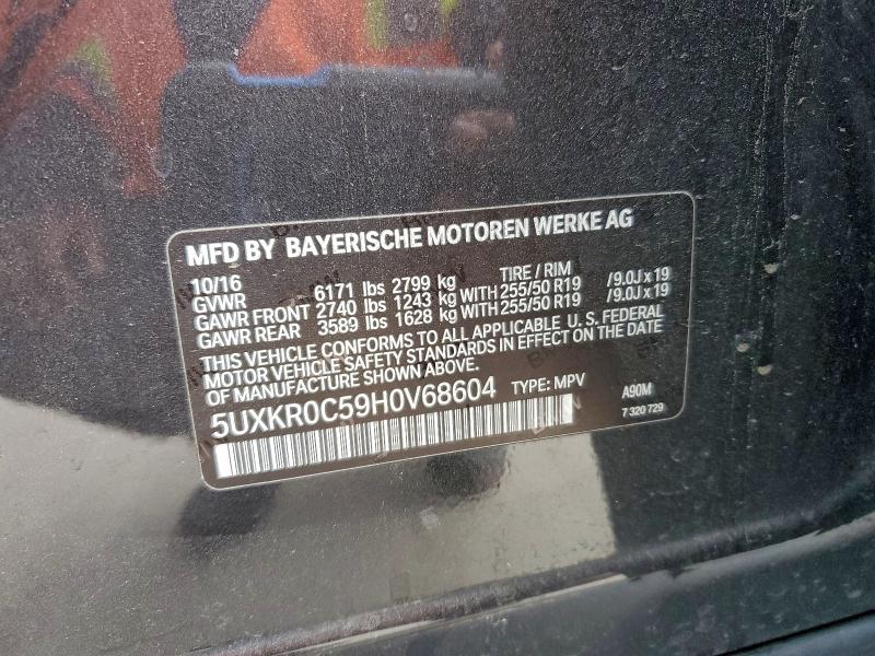 Продаж на аукціоні авто 2017 Bmw X5, vin: 5UXKR0C59H0V68604, номер лоту: 94354165