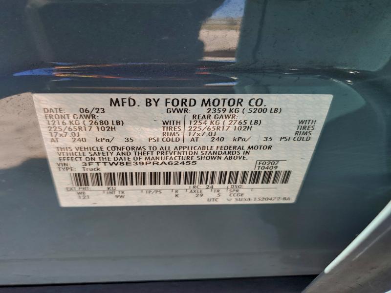 Продажа на аукционе авто 2023 Ford Maverick X, vin: 3FTTW8E39PRA62455, номер лота: 73542805