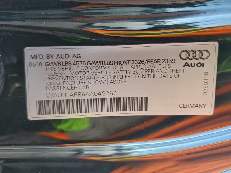 Продажа на аукционе авто 2010 Audi A5 Premium Plus, vin: WAURFAFR6AA049262, номер лота: 86533775