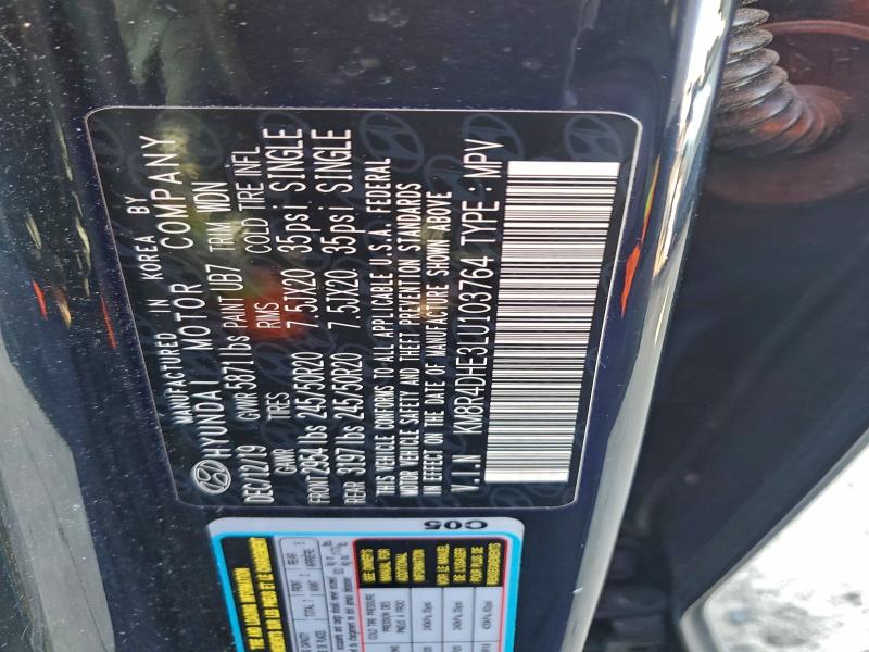 Продаж на аукціоні авто 2020 Hyundai Palisade S, vin: KM8R4DHE3LU103764, номер лоту: 96548205