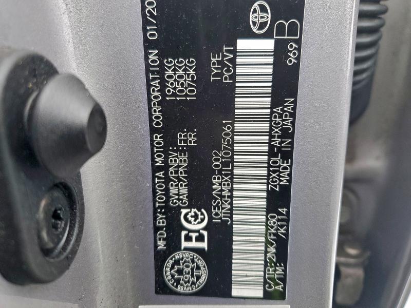 Продаж на аукціоні авто 2020 Toyota C-hr, vin: JTNKHMBX1L1075061, номер лоту: 96991615