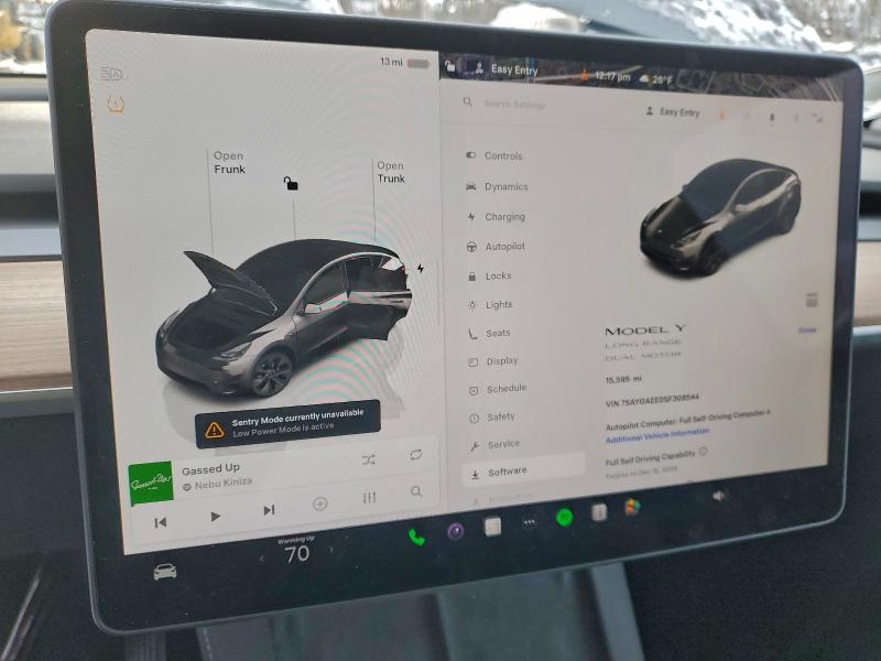 Auction sale of the 2025 Tesla Model Y, vin: 7SAYGAEE0SF308544, lot number: 95700385