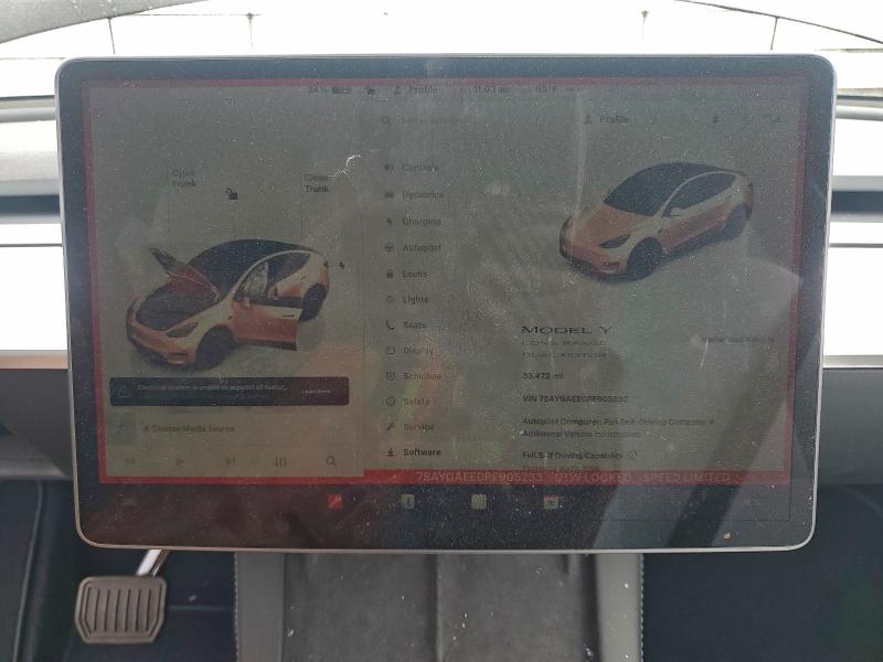 Aukcja sprzedaży 2023 Tesla Model Y, vin: 7SAYGAEE0PF905233, numer aukcji: 97188785