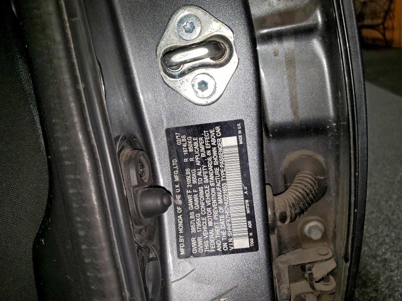 Продажа на аукционе авто 2017 Honda Civic, vin: SHHFK7H57HU221653, номер лота: 96553545