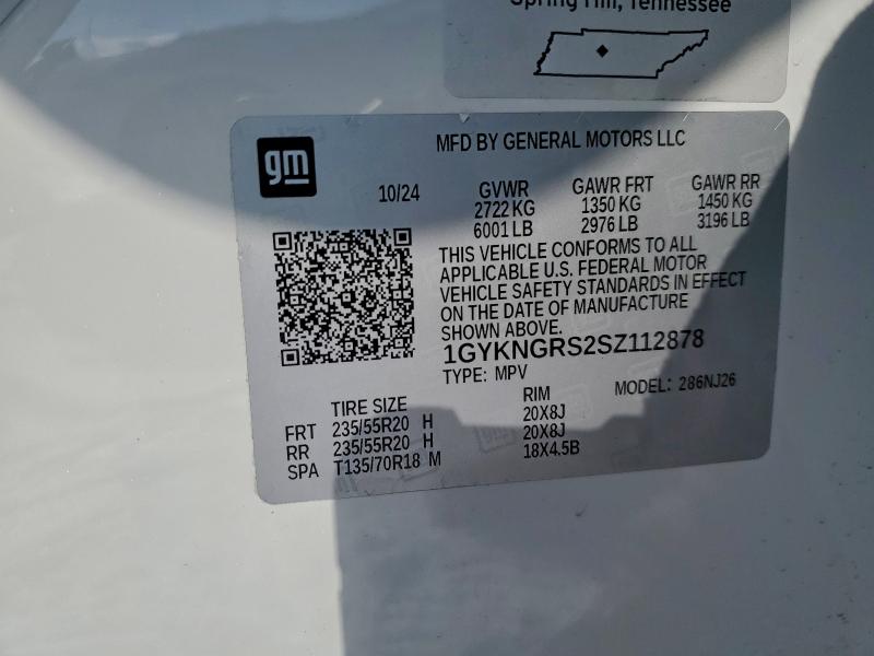 Продажа на аукционе авто 2025 Cadillac Xt5, vin: 1GYKNGRS2SZ112878, номер лота: 94445595