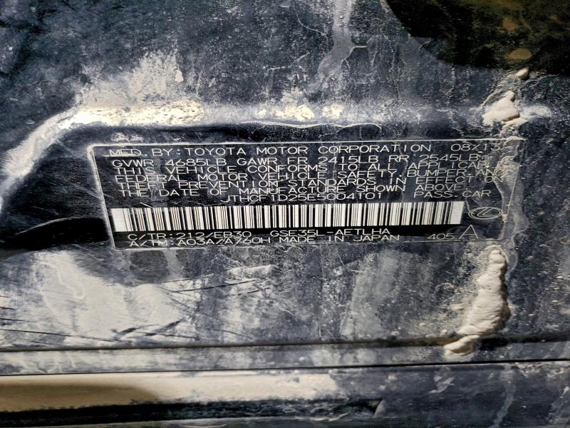 Aukcja sprzedaży 2014 Lexus Is, vin: JTHCF1D25E5004101, numer aukcji: 95001985