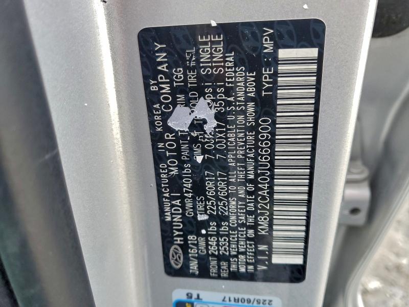 Aukcja sprzedaży 2018 Hyundai Tucson, vin: KM8J2CA40JU666900, numer aukcji: 97171515
