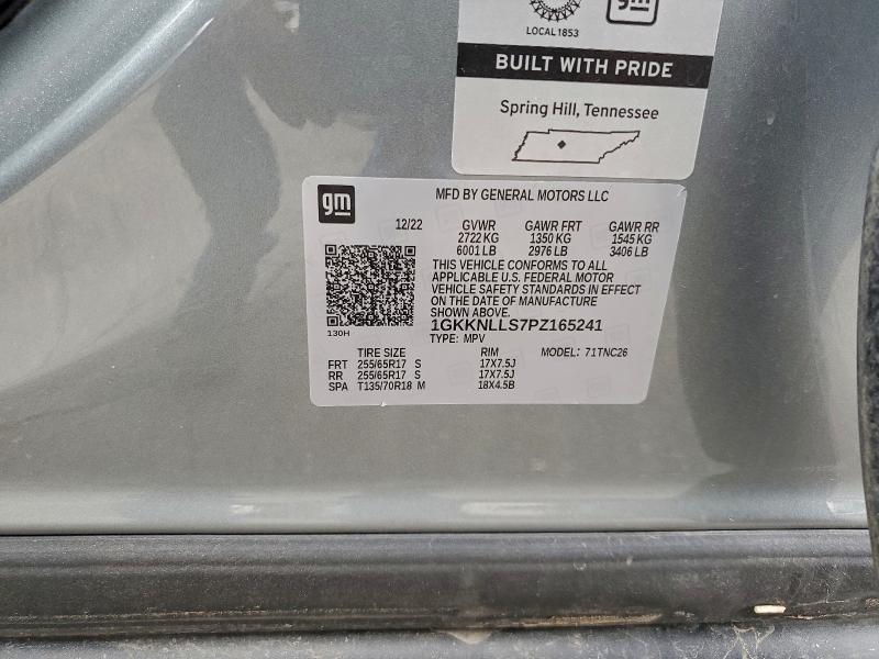 96044065 :رقم المزاد ، 1GKKNLLS7PZ165241 vin ، 2023 Gmc Acadia At4 مزاد بيع