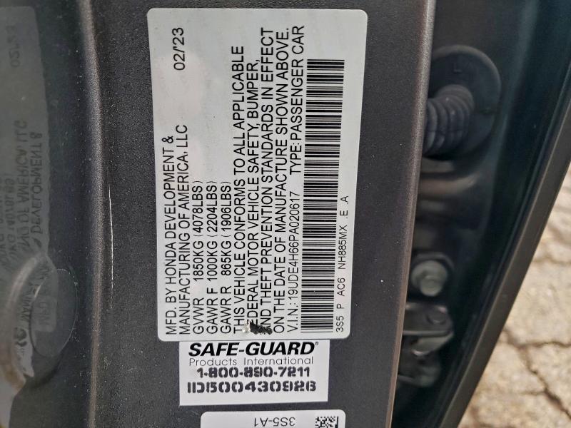 Aukcja sprzedaży 2023 Acura Integra, vin: 19UDE4H66PA020617, numer aukcji: 97354215