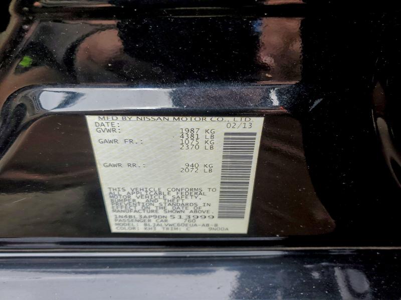 Aukcja sprzedaży 2013 Nissan Altima 3.5, vin: 1N4BL3AP9DN513999, numer aukcji: 95293125