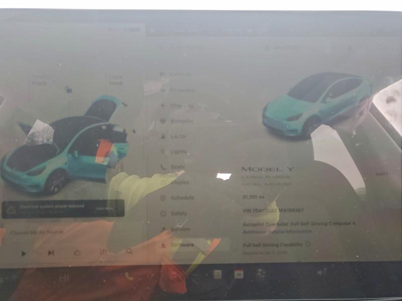 97729375 :رقم المزاد ، 7SAYGDEE3PA199387 vin ، 2023 Tesla Model Y مزاد بيع