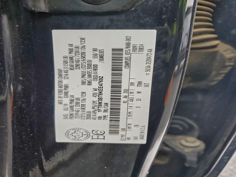 Aukcja sprzedaży 2019 Ford F350, vin: 1FT8W3BT8KEE47692, numer aukcji: 94553735