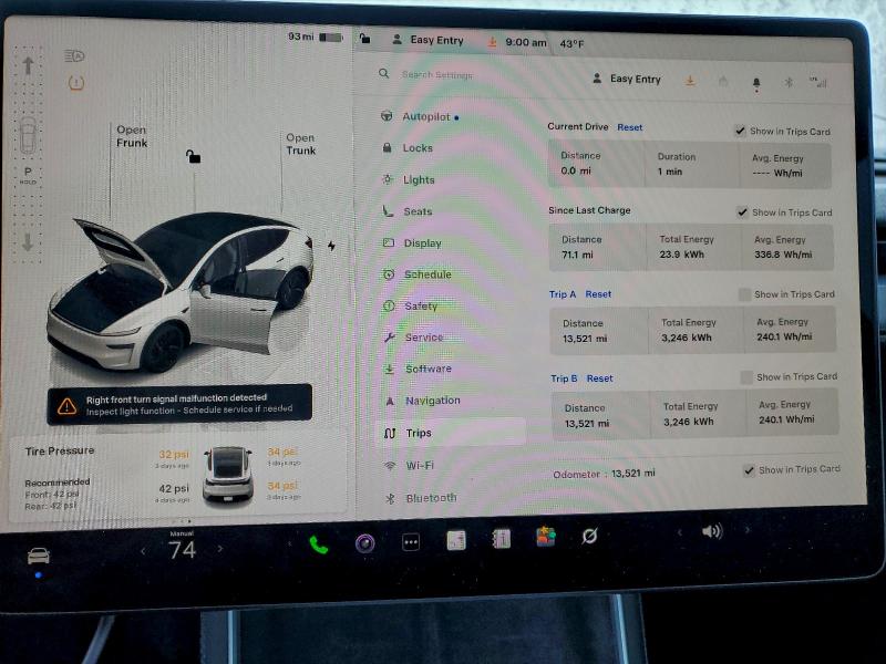 95011765 :رقم المزاد ، 7SAYGDEE1TF357531 vin ، 2026 Tesla Model Y مزاد بيع