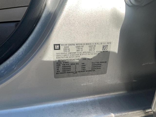 98632975 :رقم المزاد ، 3GTU2WEC6EG497446 vin ، 2014 Gmc Sierra K15 مزاد بيع