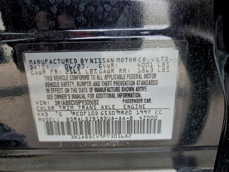 95108505 :رقم المزاد ، 3N1AB8CV9PY305682 vin ، 2023 Nissan Sentra مزاد بيع