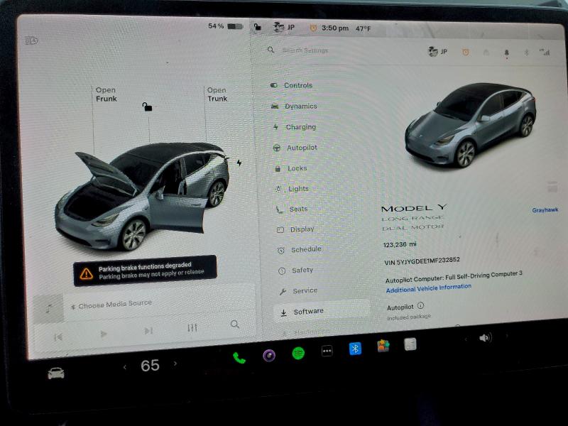 97030755 :رقم المزاد ، 5YJYGDEE1MF232852 vin ، 2021 Tesla Model Y مزاد بيع