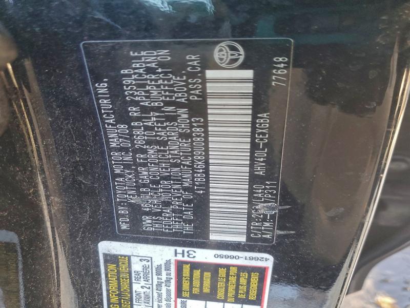 Aukcja sprzedaży 2009 Toyota Camry Hybr, vin: 4T1BB46K89U083813, numer aukcji: 97543505