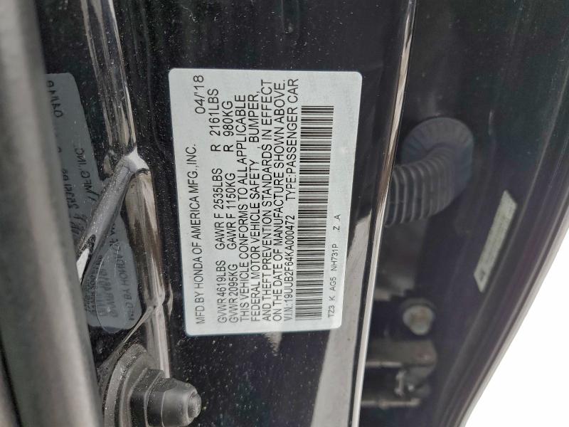 Продажа на аукционе авто 2019 Acura Tlx, vin: 19UUB2F64KA000472, номер лота: 94886205