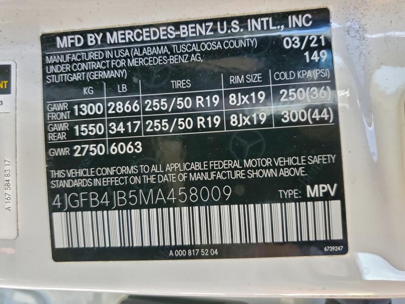 Продажа на аукционе авто 2021 Mercedes-benz Gle 350, vin: 4JGFB4JB5MA458009, номер лота: 94858635