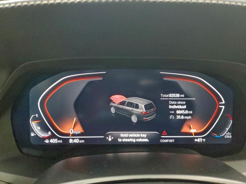 95615245 :رقم المزاد ، 5UXCW2C01N9K38170 vin ، 2022 Bmw X7 مزاد بيع