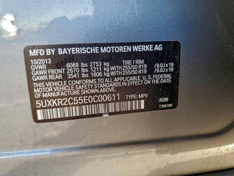 Aukcja sprzedaży 2014 Bmw X5, vin: 5UXKR2C55E0C00611, numer aukcji: 95743735