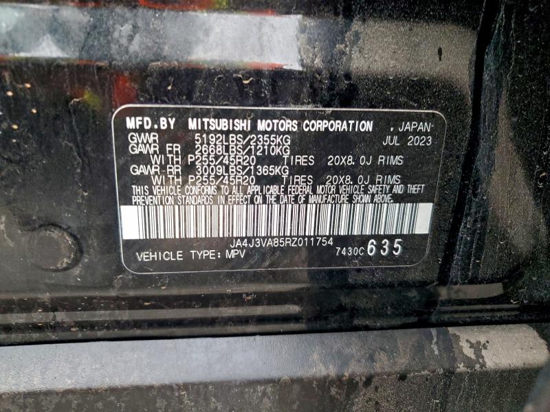 Aukcja sprzedaży 2024 Mitsubishi Outlander, vin: JA4J3VA85RZ011754, numer aukcji: 97366585