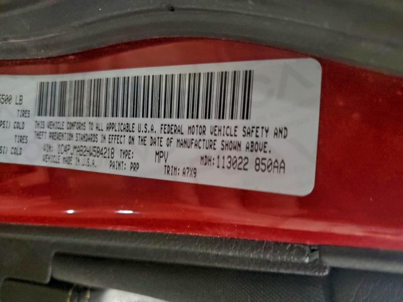 97104685 :رقم المزاد ، 1C4PJMAB2HW584218 vin ، 2017 Jeep Cherokee مزاد بيع