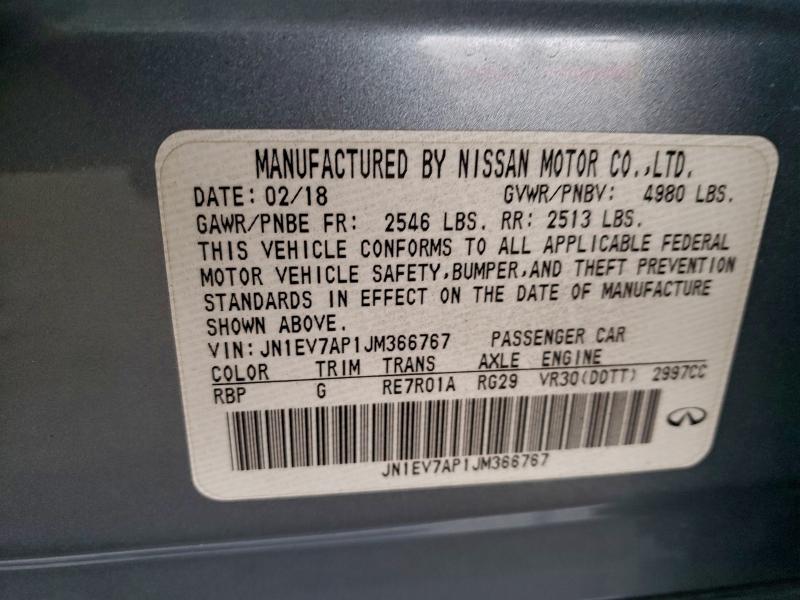 Продажа на аукционе авто 2018 Infiniti Q50 Luxe, vin: JN1EV7AP1JM366767, номер лота: 94822765