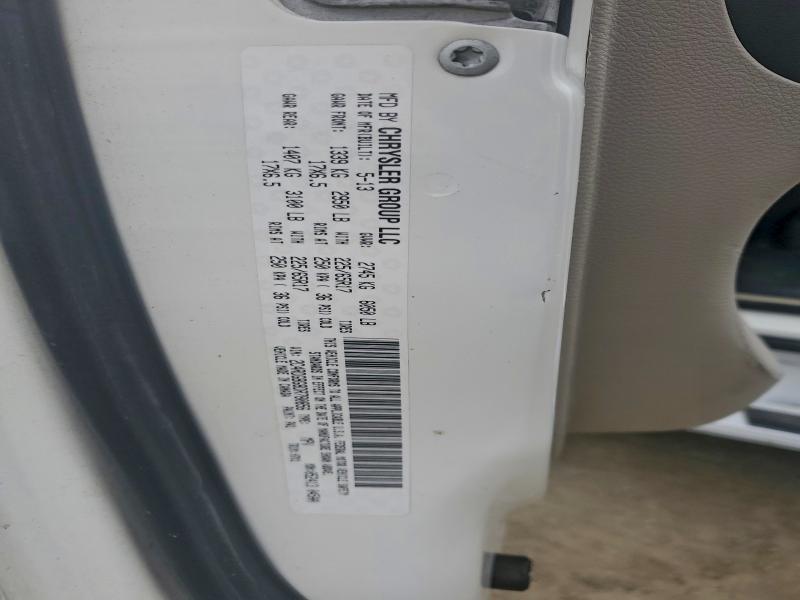 95808675 :رقم المزاد ، 2C4RDGBG8DR780856 vin ، 2013 Dodge Caravan مزاد بيع