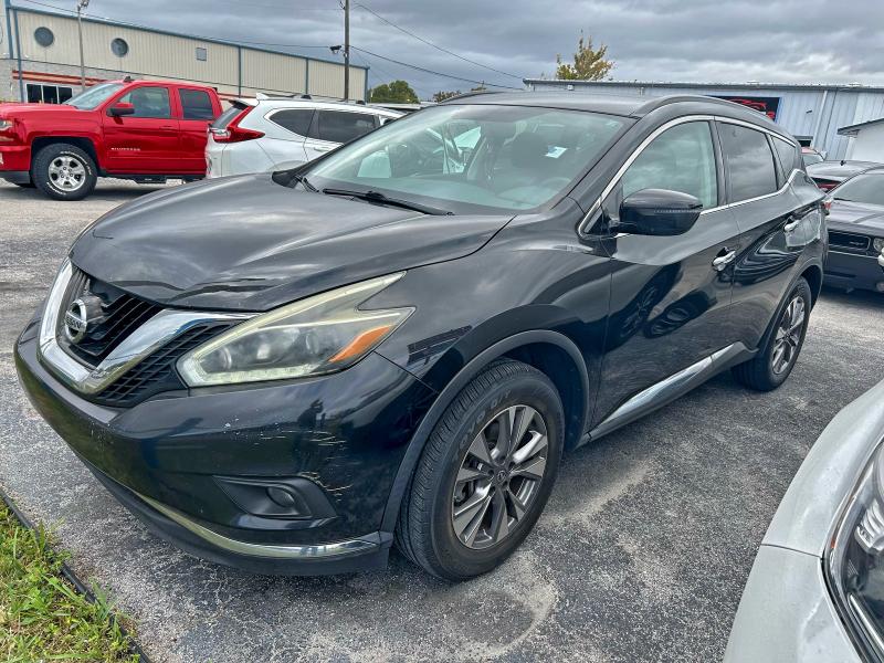 2018 Nissan Murano S მანქანა იყიდება აუქციონზე, vin: 5N1AZ2MG9JN110414, აუქციონის ნომერი: 98014545