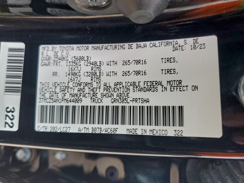 98585945 :رقم المزاد ، 3TMCZ5AN1PM644009 vin ، 2023 Toyota Tacoma Dou مزاد بيع