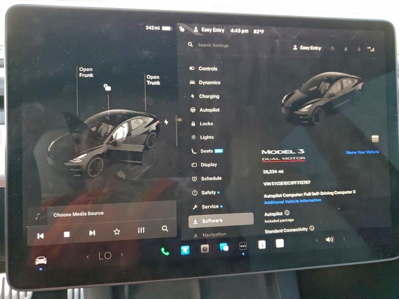 95681415 :رقم المزاد ، 5YJ3E1EC1PF713797 vin ، 2023 Tesla Model 3 مزاد بيع