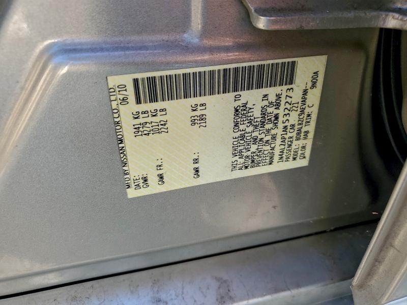 94411115 :رقم المزاد ، 1N4AL2AP1AN532273 vin ، 2010 Nissan Altima مزاد بيع