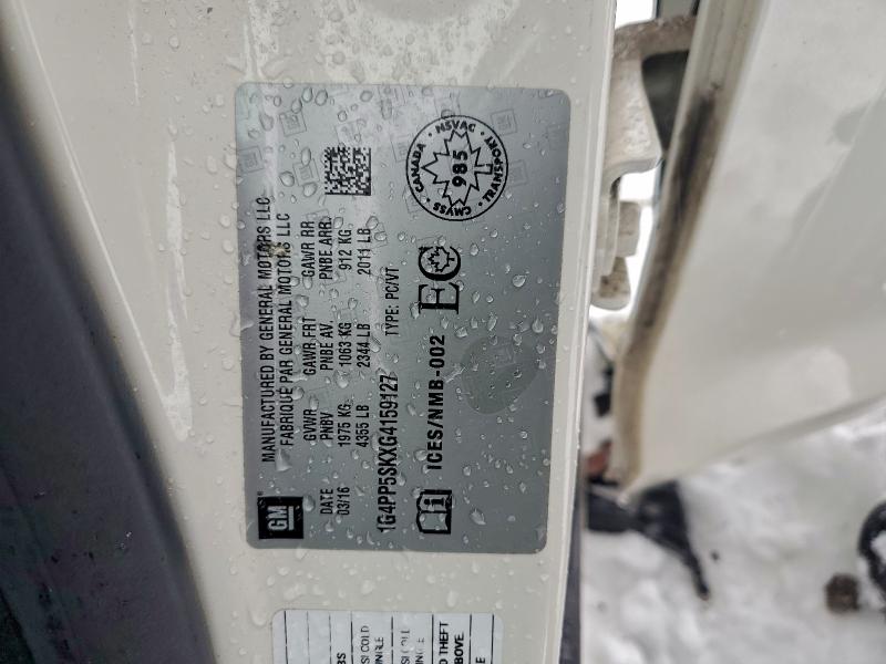 Продажа на аукционе авто 2016 Buick Verano, vin: 1G4PP5SKXG4159127, номер лота: 95908715