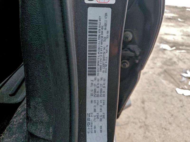 2019 Ram 1500 მანქანა იყიდება აუქციონზე, vin: 1C6SRFFT5KN577154, აუქციონის ნომერი: 97955015
