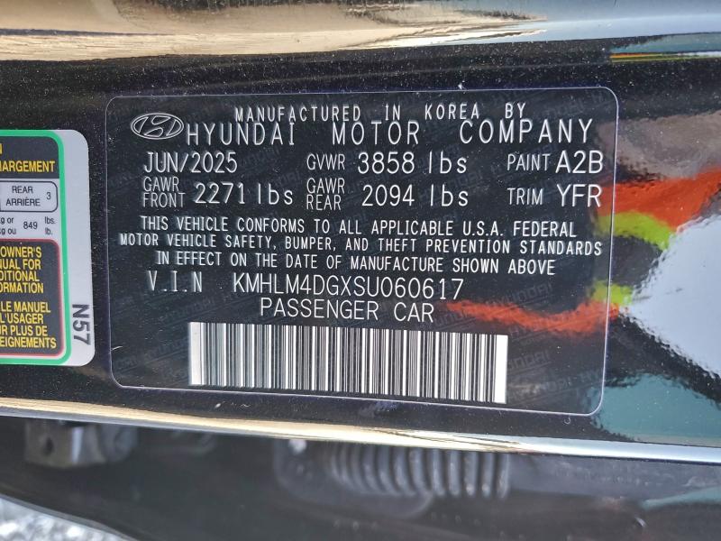 Продажа на аукционе авто 2025 Hyundai Elantra, vin: KMHLM4DGXSU060617, номер лота: 97810905
