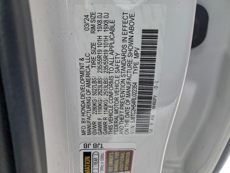 Продаж на аукціоні авто 2024 Acura Rdx, vin: 5J8TC2H54RL022354, номер лоту: 96705405