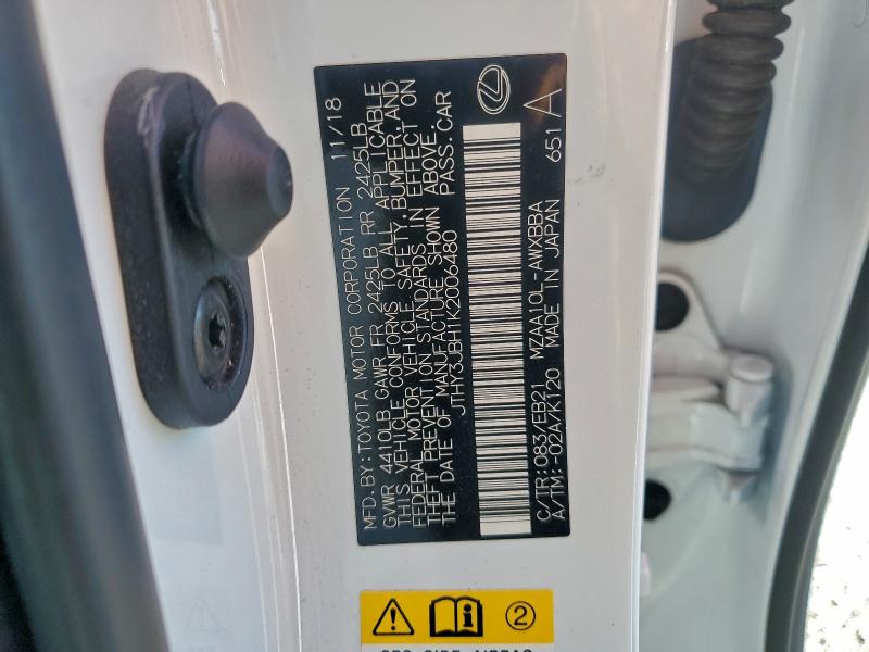 Продаж на аукціоні авто 2019 Lexus Ux 200, vin: JTHY3JBH1K2006480, номер лоту: 96209555
