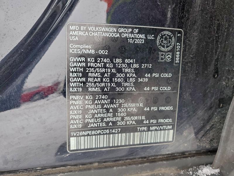 Aukcja sprzedaży 2023 Volkswagen Id.4, vin: 1V26NPE80PC051427, numer aukcji: 94135925
