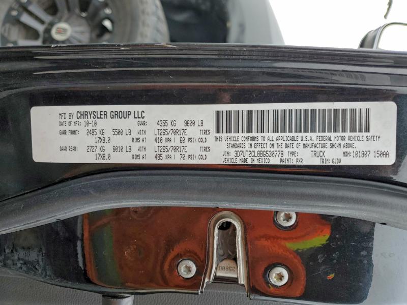 Продаж на аукціоні авто 2011 Dodge Ram 2500, vin: 3D7UT2CL8BG530778, номер лоту: 96418295