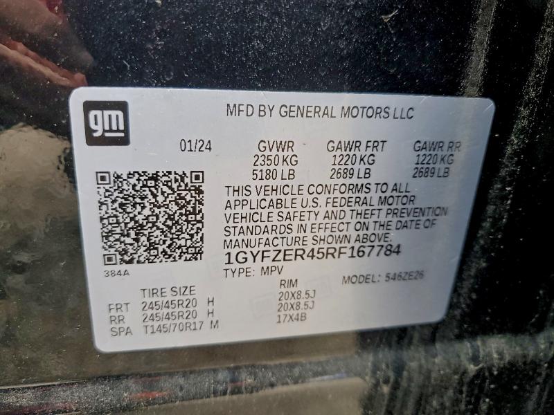 Продажа на аукционе авто 2024 Cadillac Xt4 Sport, vin: 1GYFZER45RF167784, номер лота: 92892385