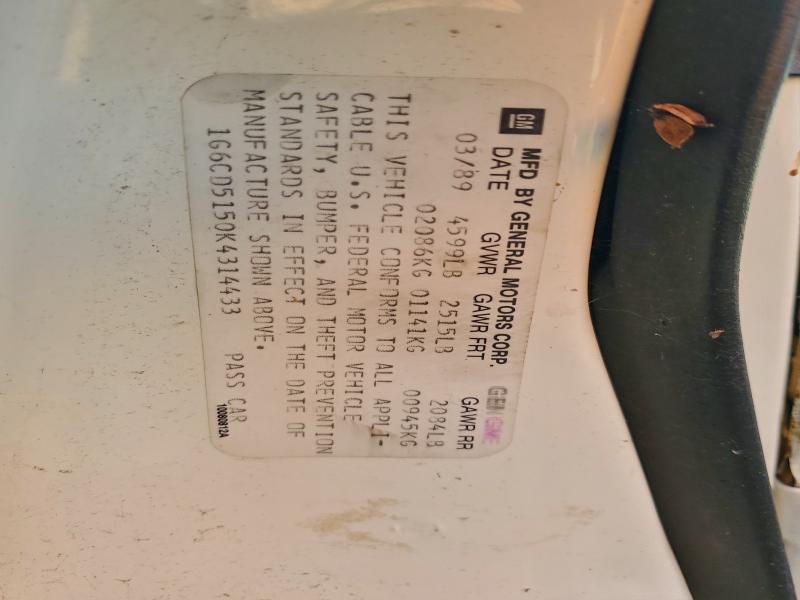 Продаж на аукціоні авто 1989 Cadillac Deville, vin: 1G6CD5150K4314433, номер лоту: 97623915