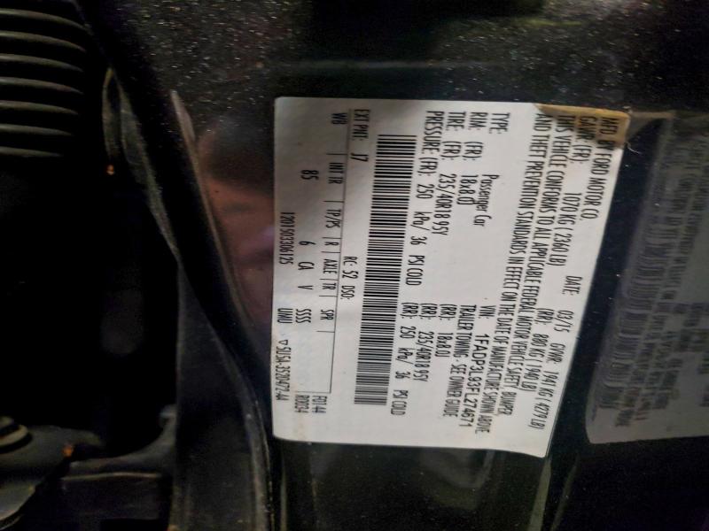 Aukcja sprzedaży 2015 Ford Focus, vin: 1FADP3L93FL274671, numer aukcji: 95894555