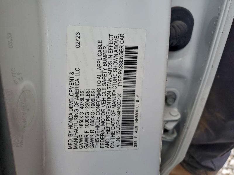 Aukcja sprzedaży 2023 Acura Integra A-, vin: 19UDE4H34PA023425, numer aukcji: 96113175